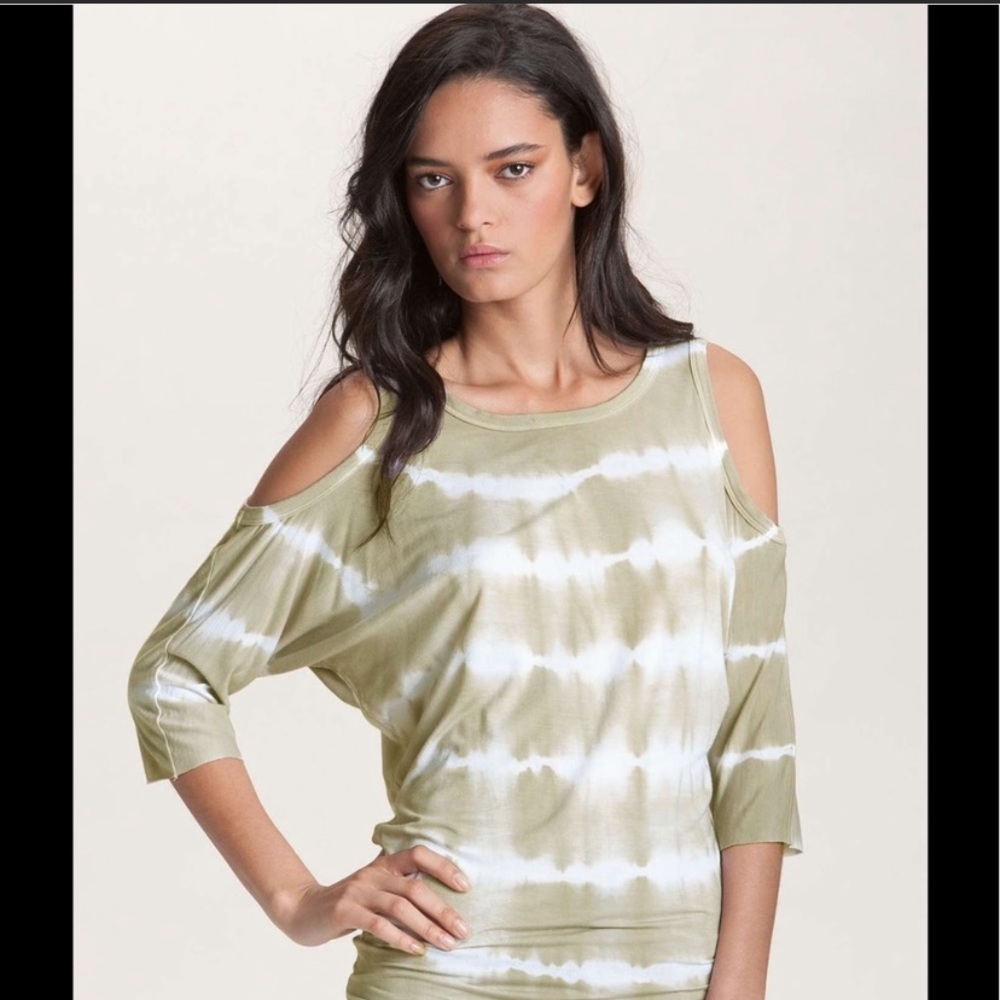 Bailey 44 Tie Dye cold shoulder shirt